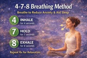 4-7-8 breathing method for better sleep