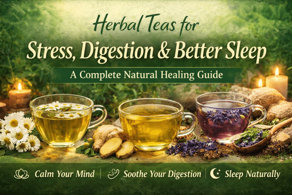 Home 6 Herbal Teas for Stress Digestion & Better Sleep