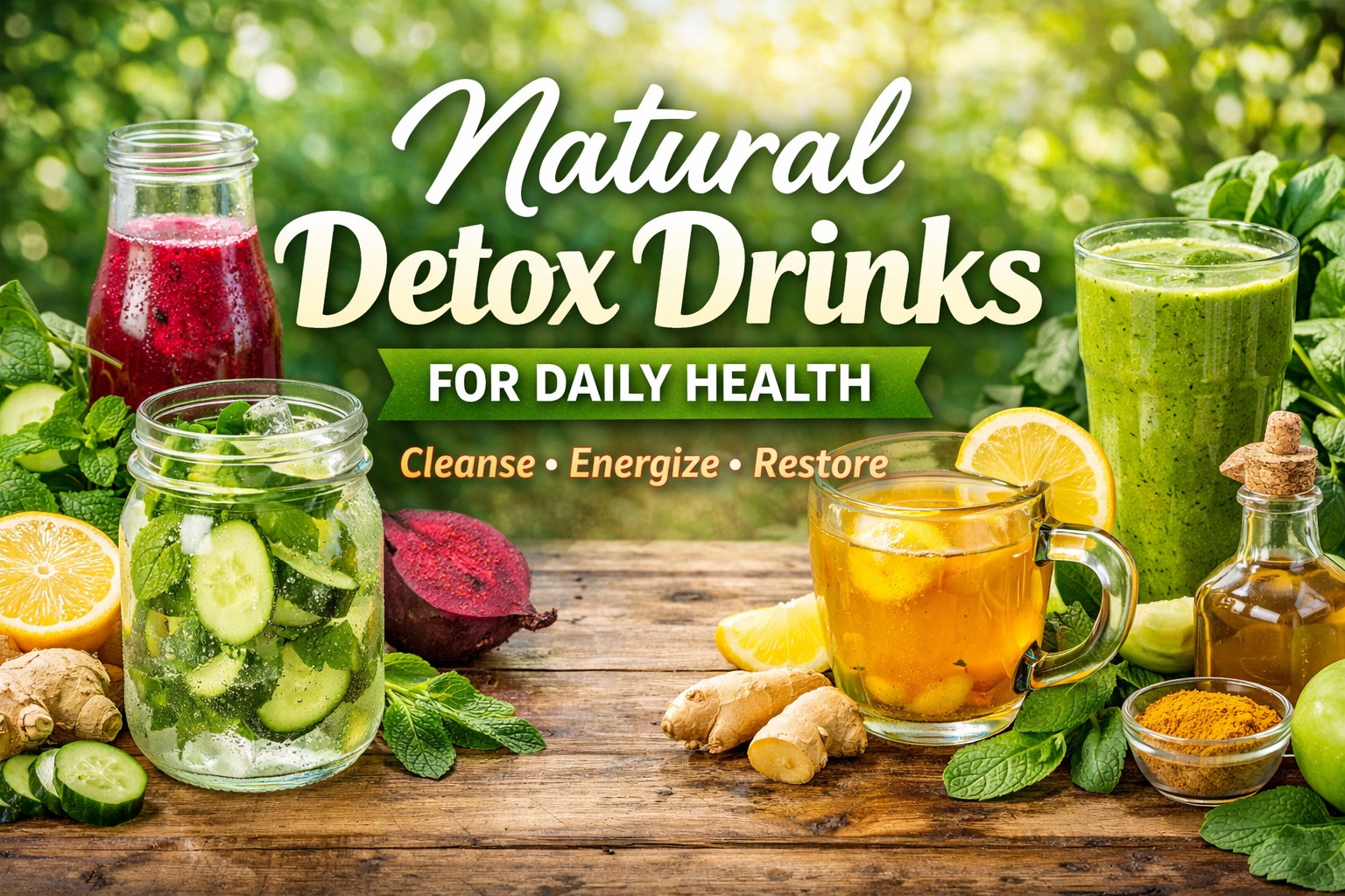 Natural Detox drinks for daily health