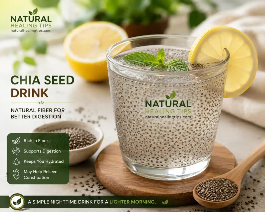 Natural Drinks for Constipation Relief Overnight 3 Chia seed drink for constipation relief overnight and digestive support