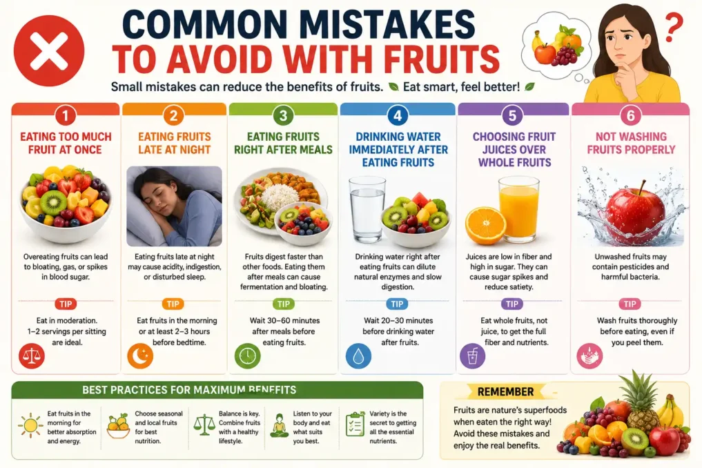 Best Fruits to eat on Empty Stomach 6 Common mistakes to avoid when eating fruits for better digestion and health