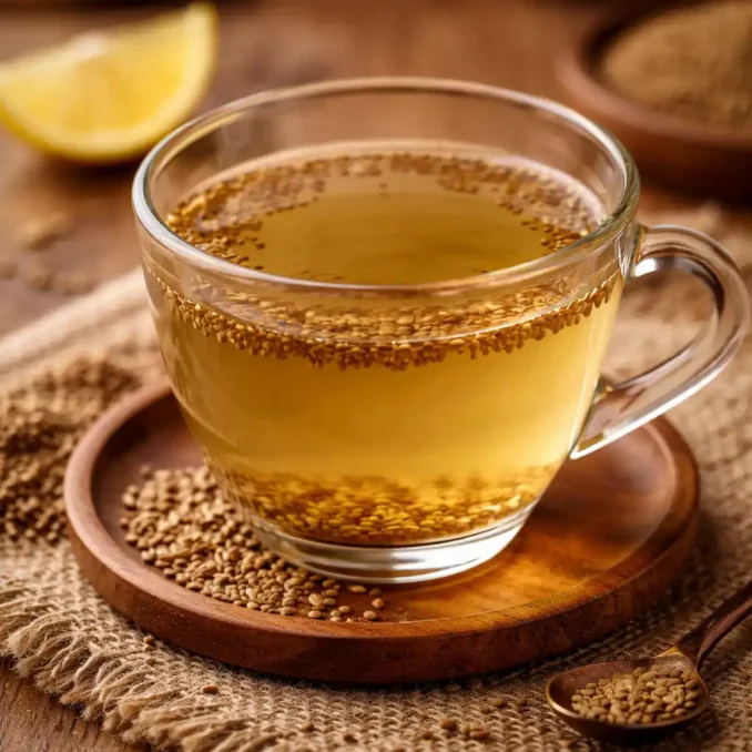 7 Indian Herbal Waters That Transform Digestion 3 Ajwain water herbal drink made from carom seeds used for digestion and gas relief