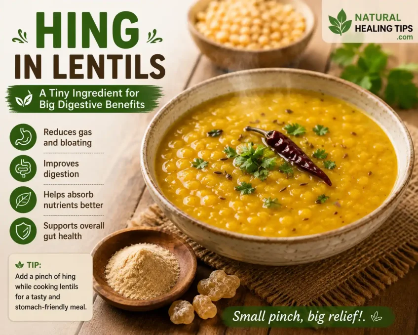 Kitchen Ingredients That Reduce Gas Fast 6 Asafoetida hing added to lentils and dal to help reduce gas and improve digestion naturally