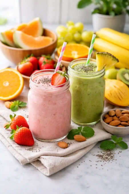 What to Eat When You Don’t Feel Hungry 4 smoothie and fresh fruits for low appetite easy digestion and energy