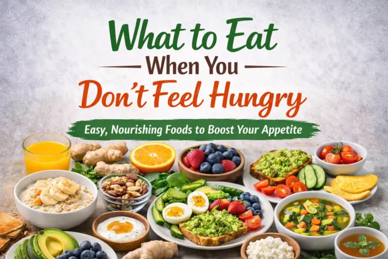 what to eat when you don’t feel hungry healthy foods for low appetite