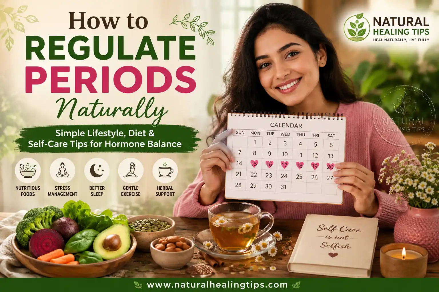 How to regulate periods naturally with healthy foods stress management sleep and lifestyle habits